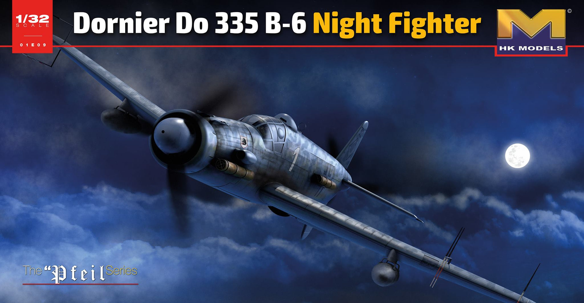 HK Models 01E021 1:32 Dornier Do 335 B-6 Night Fighter Military Plane Kit