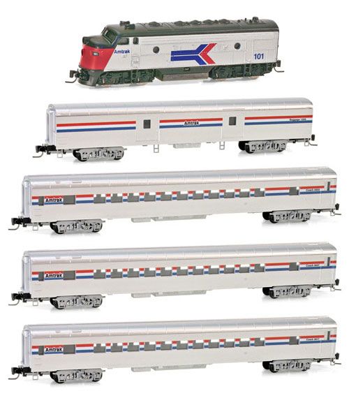 Micro-Trains 99401120 Amtrak Z Gauge Diesel Freight Train Set (Set of 5)