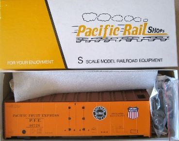 Pacific Rail 2303.3 S Scale Pacific Fruit Express Reefer Car Kit #46726 MT/Box