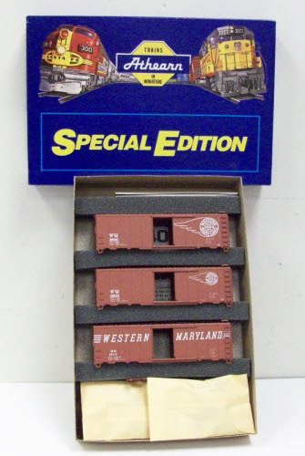 Athearn 2310 HO Western Maryland Special Edition 40' Boxcar Kit (Set of 3)