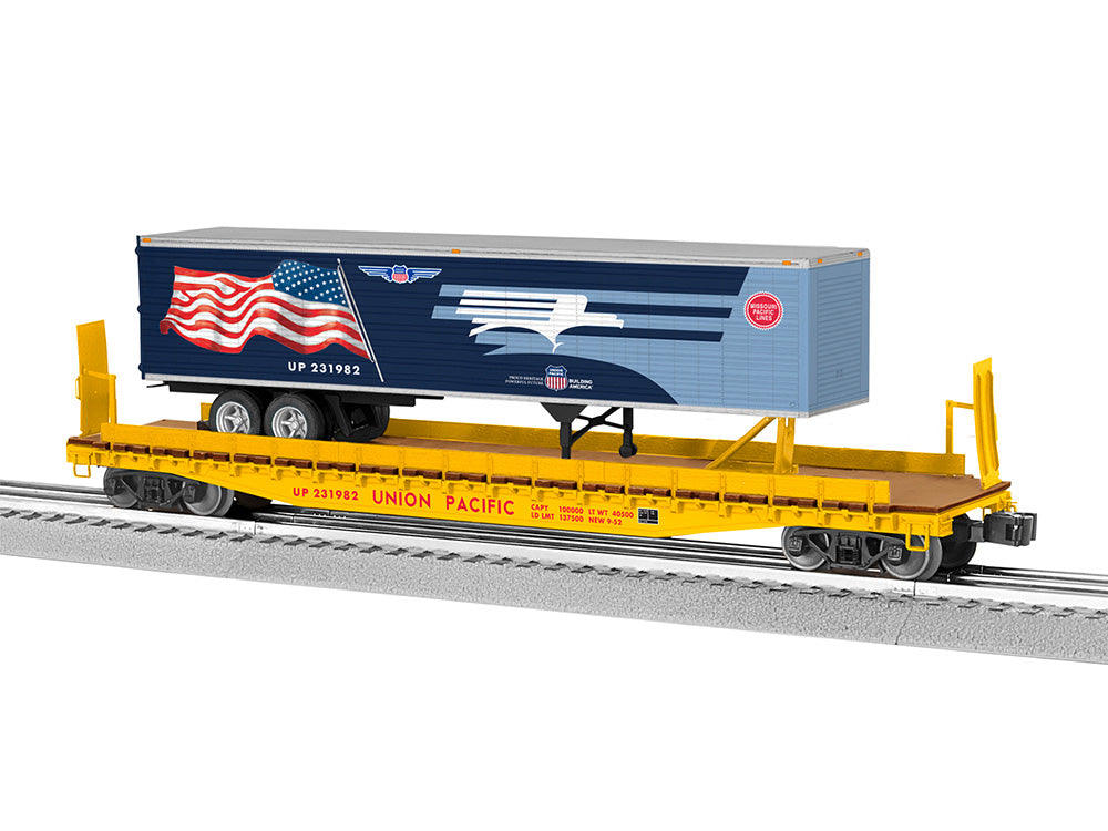 Lionel 2326040 O Union Pacific Missouri Pacific Heritage TOFC Flatcar