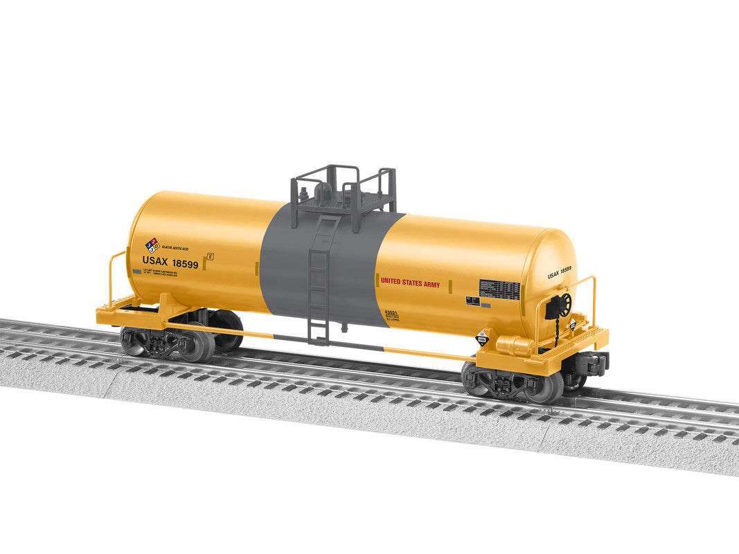 Lionel 2343021 O US Army Unibody Tank Car #18599