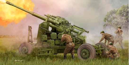 Trumpeter 02349 1:35 Soviet 100mm Air Defense KS-19M2 Artillery Kit