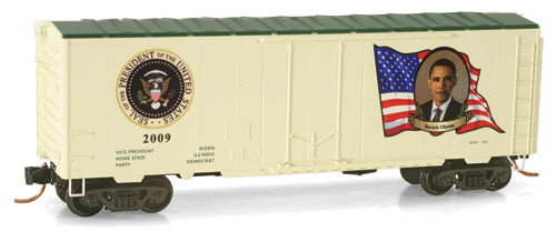 Micro-Trains 07400119 N Scale Obama 40' Standard Plug Door Boxcar #2009 LN/Box