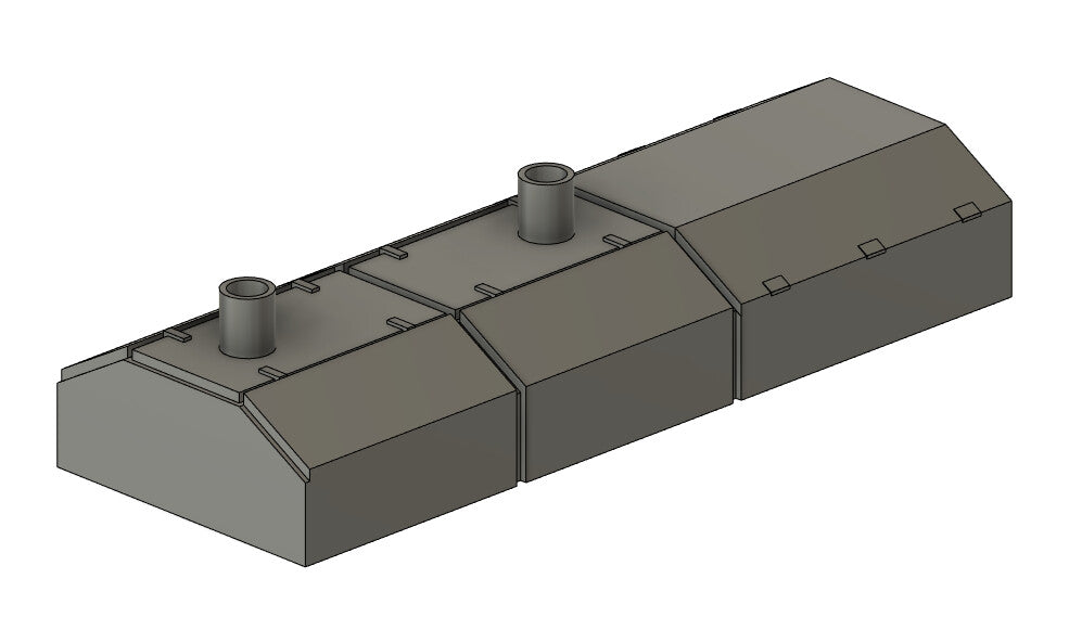 CMR Products 425-5104 N Undecorated Alco RS3m Canted Hood