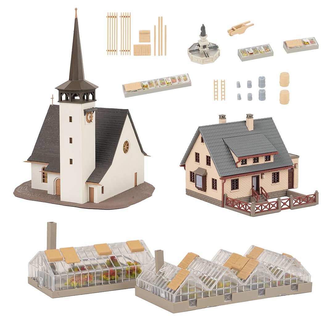 Faller 239010 N Village Promotional Set Building Kit