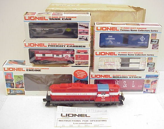 Lionel 6-1868 O Gauge Minneapolis & St. Louis Service Station Train Set MT/Box