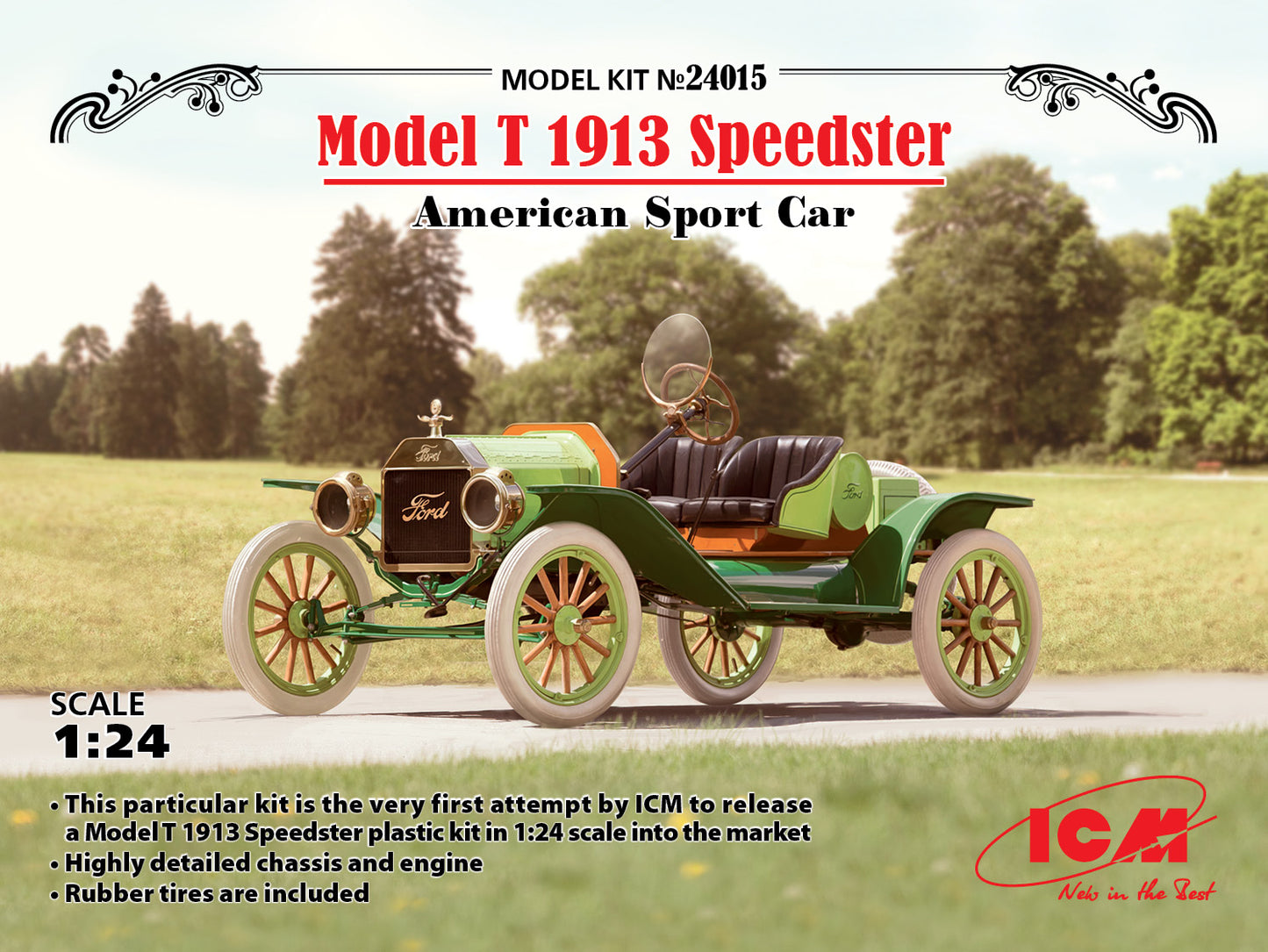 ICM 24015 1:24 American Model T 1913 Speedster Sports Car