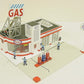 Lionel 6-24183 O Gauge Lionelville Esso Gas Station LN/Box