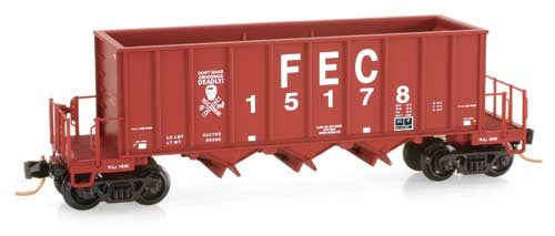 Micro-Trains 12500020 N FEC 3-Bay Ortner Rapid Discharge Open Hopper #15178 LN/Box