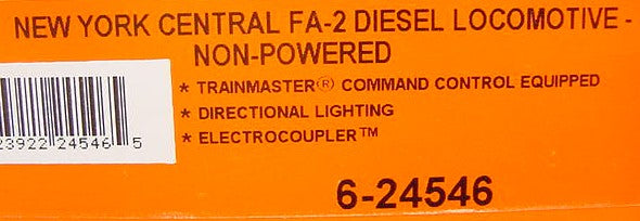 Lionel 6-24544 O NYC FA-2 AA Diesel Locomotive Set #1046/1047 MT/Box