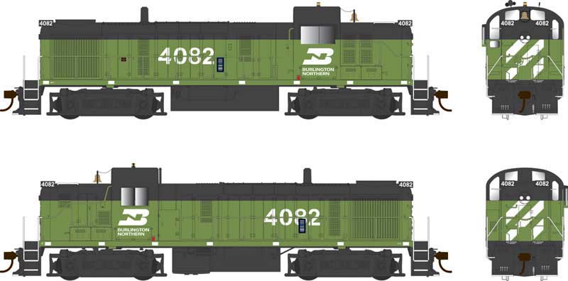 Bowser 25186 HO BN Alco RS-3 Phase 3 Diesel Locomotive Standard DC #4082