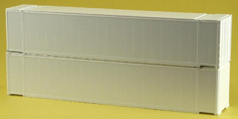 A-Line 25300 HO Undecorated 48' Smooth-Side Containers (Pack of 2)