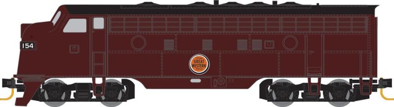 Micro-Trains 98001441 Z CGW EMD F7A Unit Powered Diesel Locomotive #154