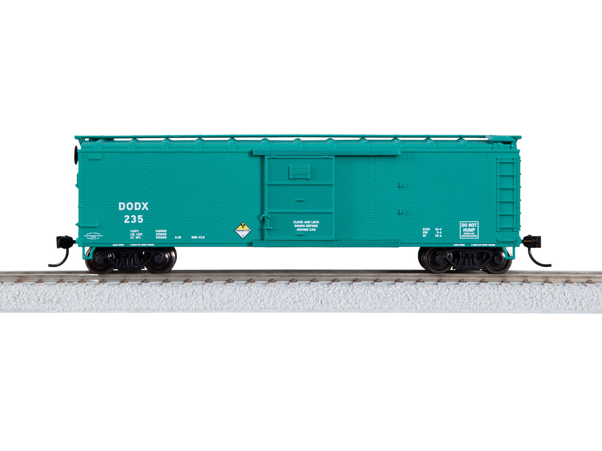 Lionel 2554330 HO Department of Defense Glow In Dark Sound Boxcar #235