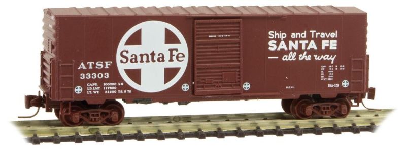 Micro-Trains 50300132 Z ATSF 40' Single Door Box Car #33303