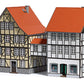 Busch 1538 HO Old Town Half-Timber Buildings & Covered Overhead Walkway