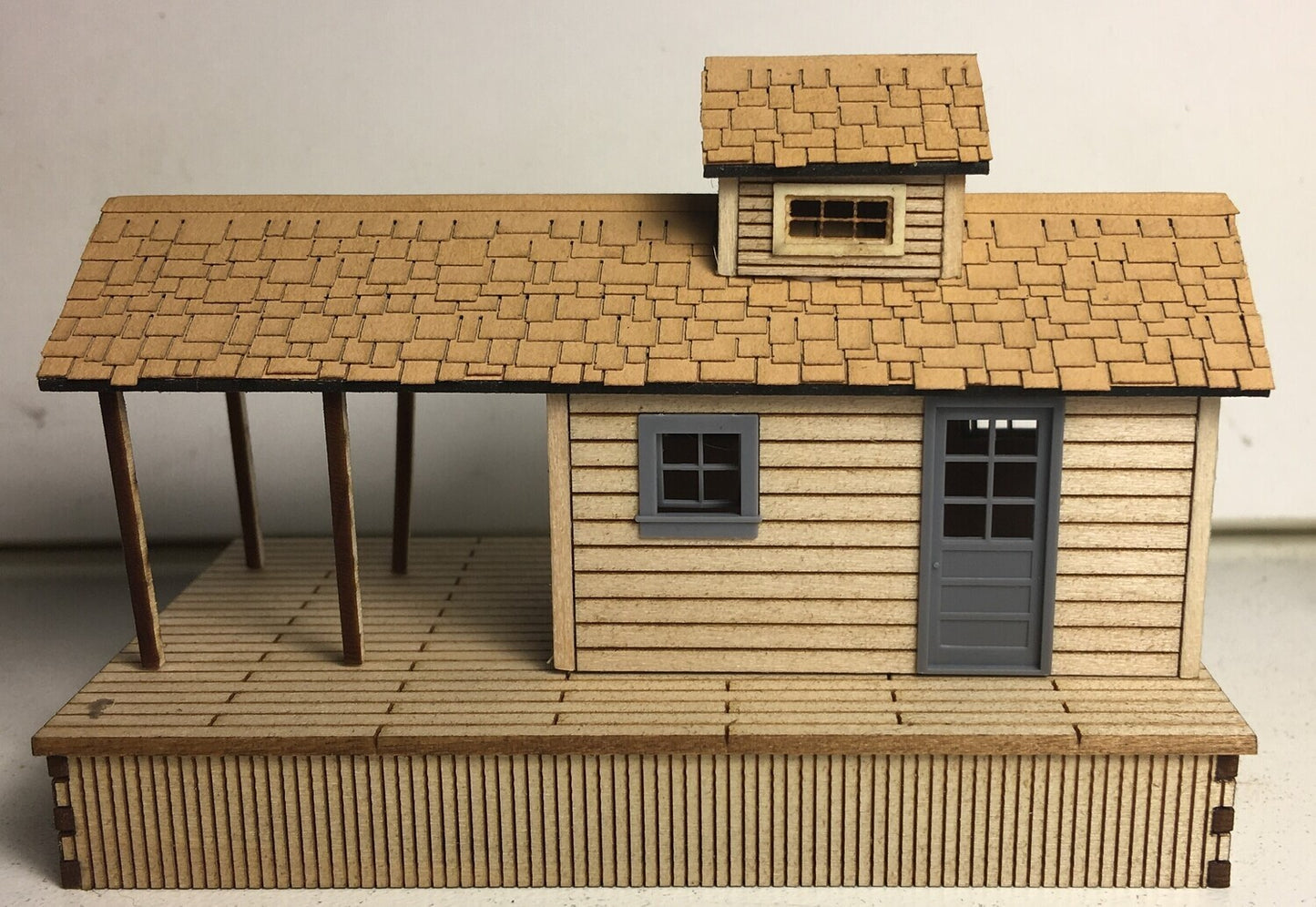 Motrak Models 83303 HO Adamsville Depot Laser-Cut Wood Kit