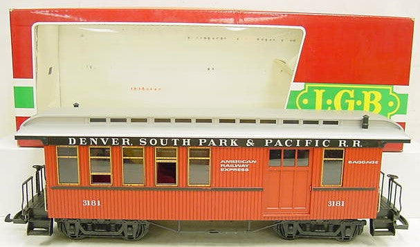 LGB 3181 G Scale Denver South Park & Pacific Passenger Car EX/Box
