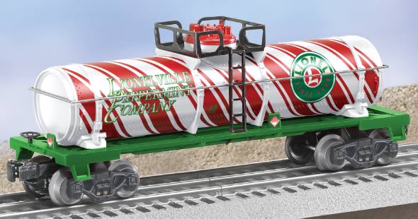 Lionel 6-26196 O Gauge Candy Cane Single Dome Tank Car LN/Box