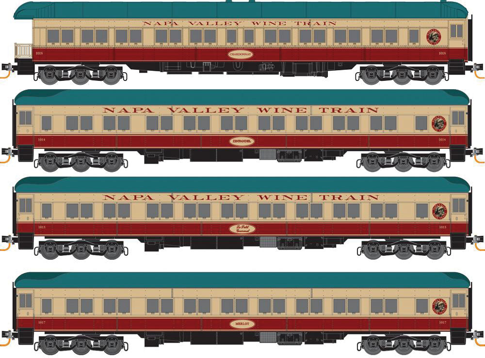Micro-Trains 99301500 N Napa Valley Wine Train Heavyweight Passenger (Set of 4)