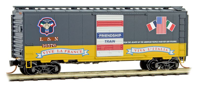 Micro-Trains 02000057 N L&N 40' Standard Single Door Boxcar #16576
