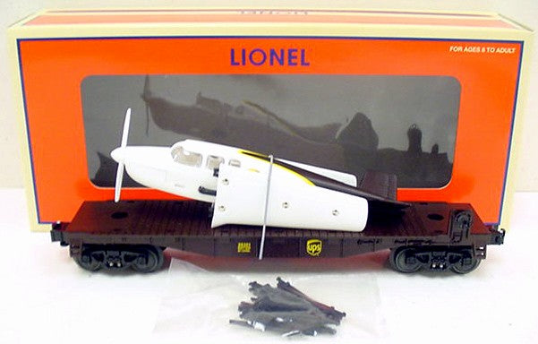 Lionel 6-26301 O Gauge UPS Flatcar with Airplane LN/Box