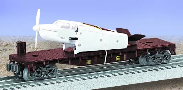 Lionel 6-26301 O Gauge UPS Flatcar with Airplane LN/Box