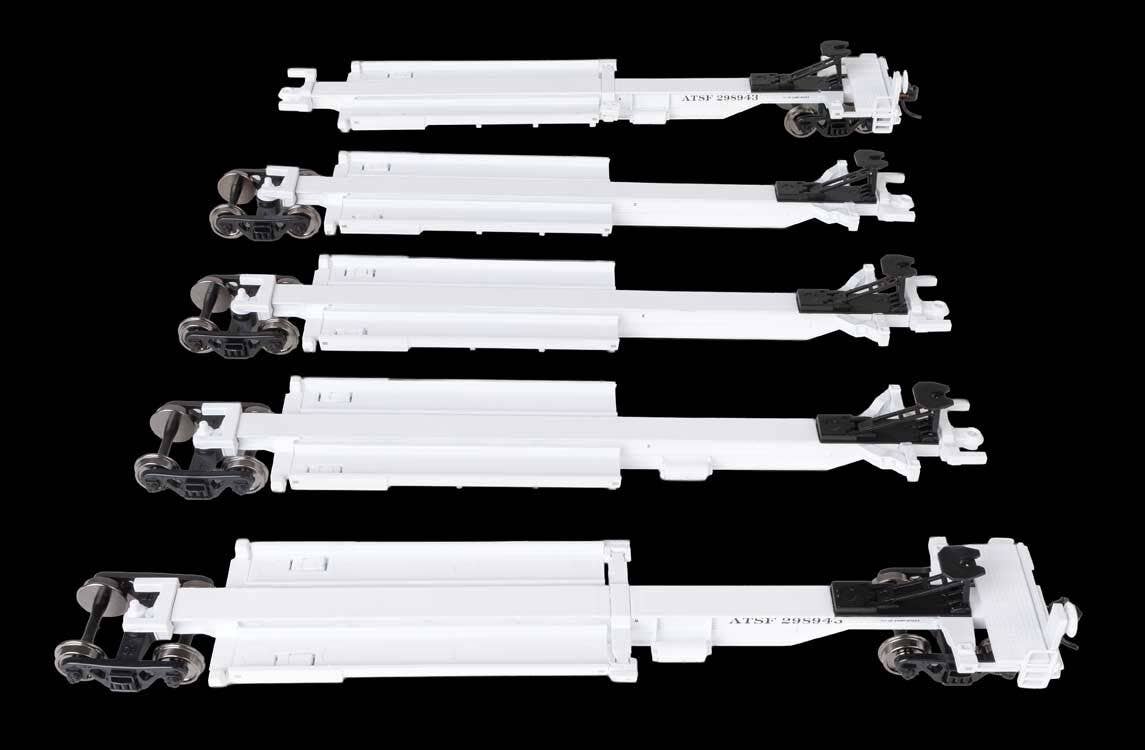 Walthers 910-5261 HO SF 263' Five-Unit All-Purpose 48' Spine Car RTR #298943