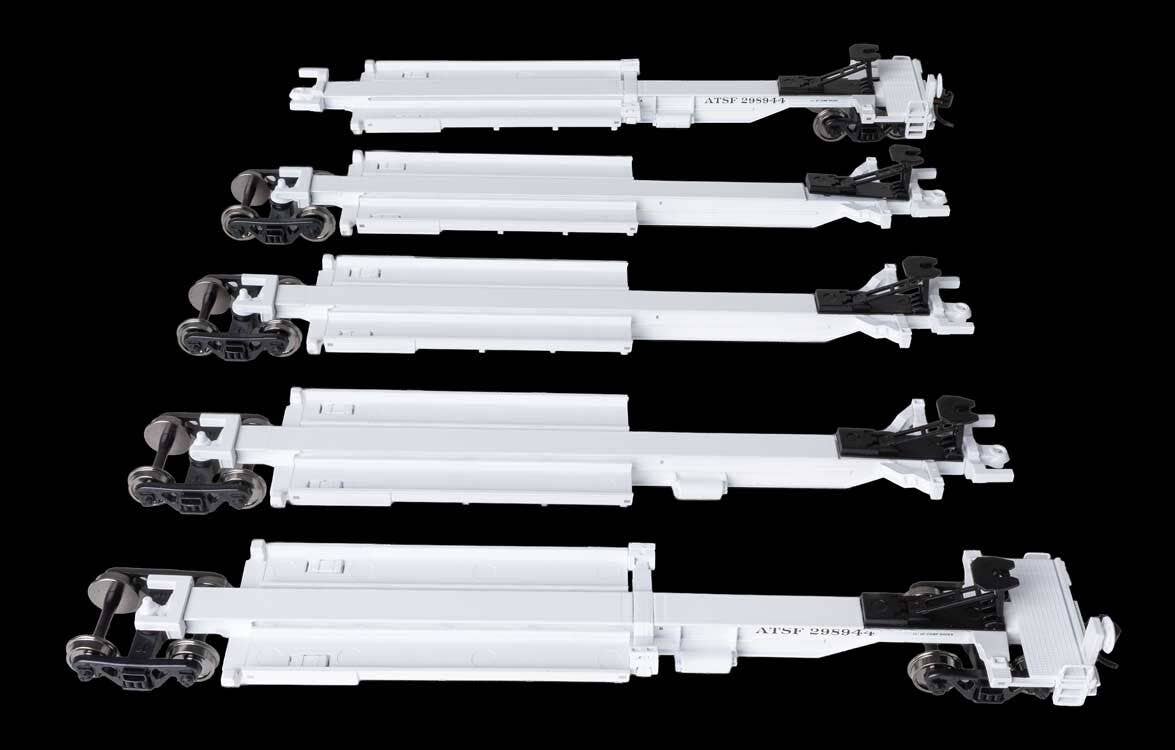 Walthers 910-5262 HO SF 263' Five-Unit All-Purpose 48' Spine Car RTR #298944
