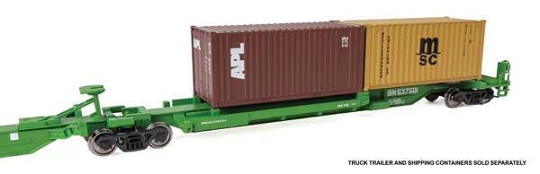 Walthers 910-5263 HO BN 263' Five-Unit All-Purpose 48' Spine Car RTR #637501