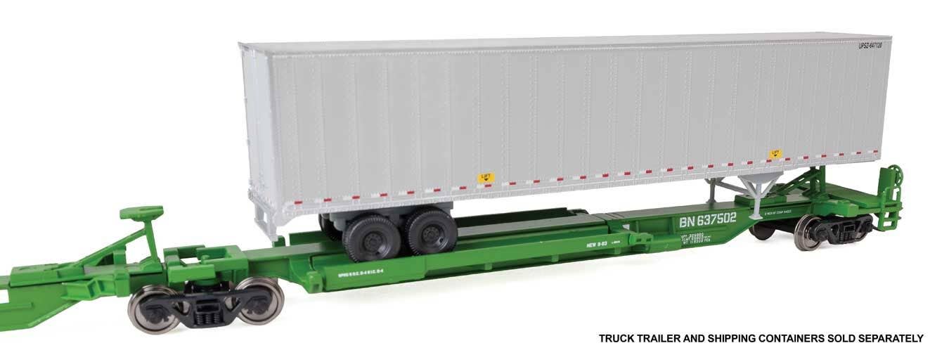 Walthers 910-5264 HO BN 263' Five-Unit All-Purpose 48' Spine Car RTR #637502