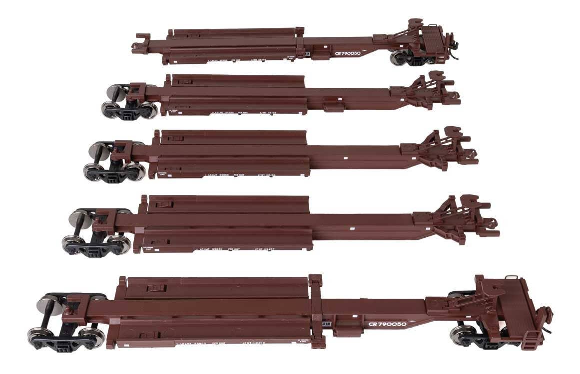 Walthers 910-5265 HO CR 263' Five-Unit All-Purpose 48' Spine Car RTR #790050