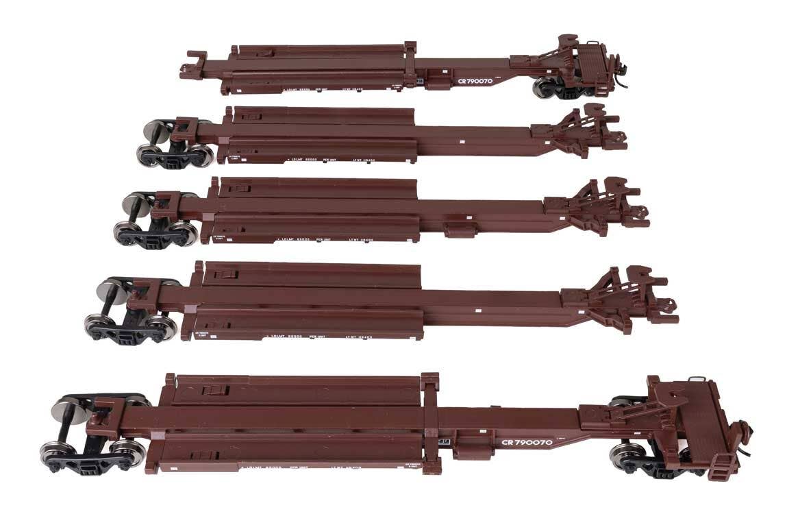 Walthers 910-5266 HO CR 263' Five-Unit All-Purpose 48' Spine Car RTR #790070
