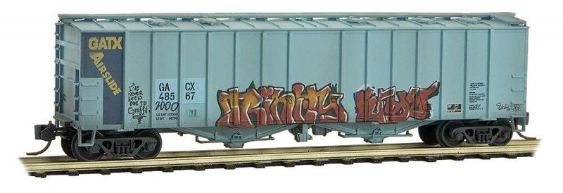 Micro-Trains 09844010 N GATX Weathered 4180 cu ft Airslide Covered Hopper #48567