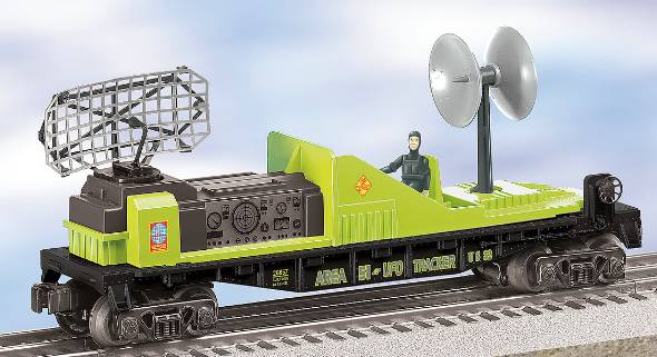 Lionel 6-26857 O Gauge Alien Radar Tracking Car NIB
