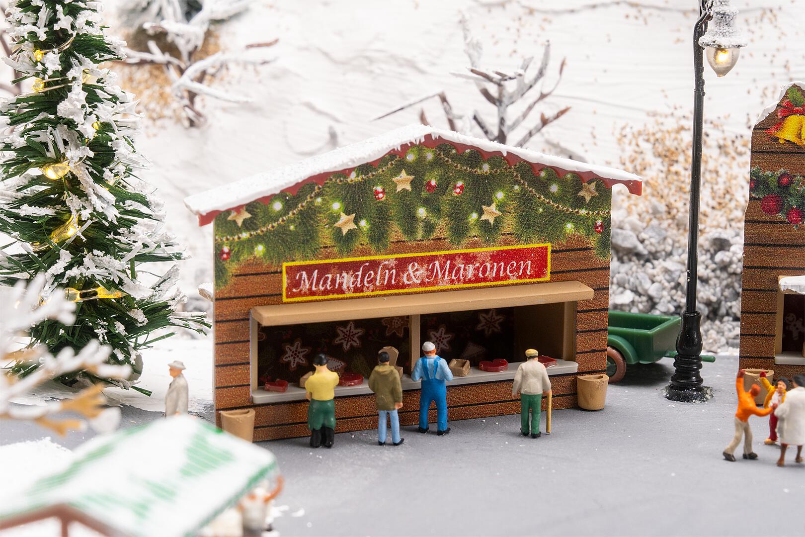 Faller 272020 N Christmas Market Stalls Building Kit (Set of 2)