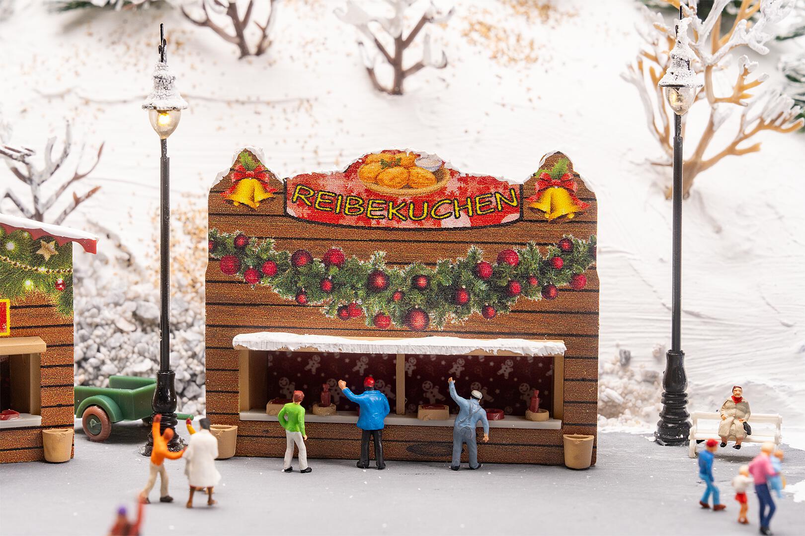 Faller 272020 N Christmas Market Stalls Building Kit (Set of 2)