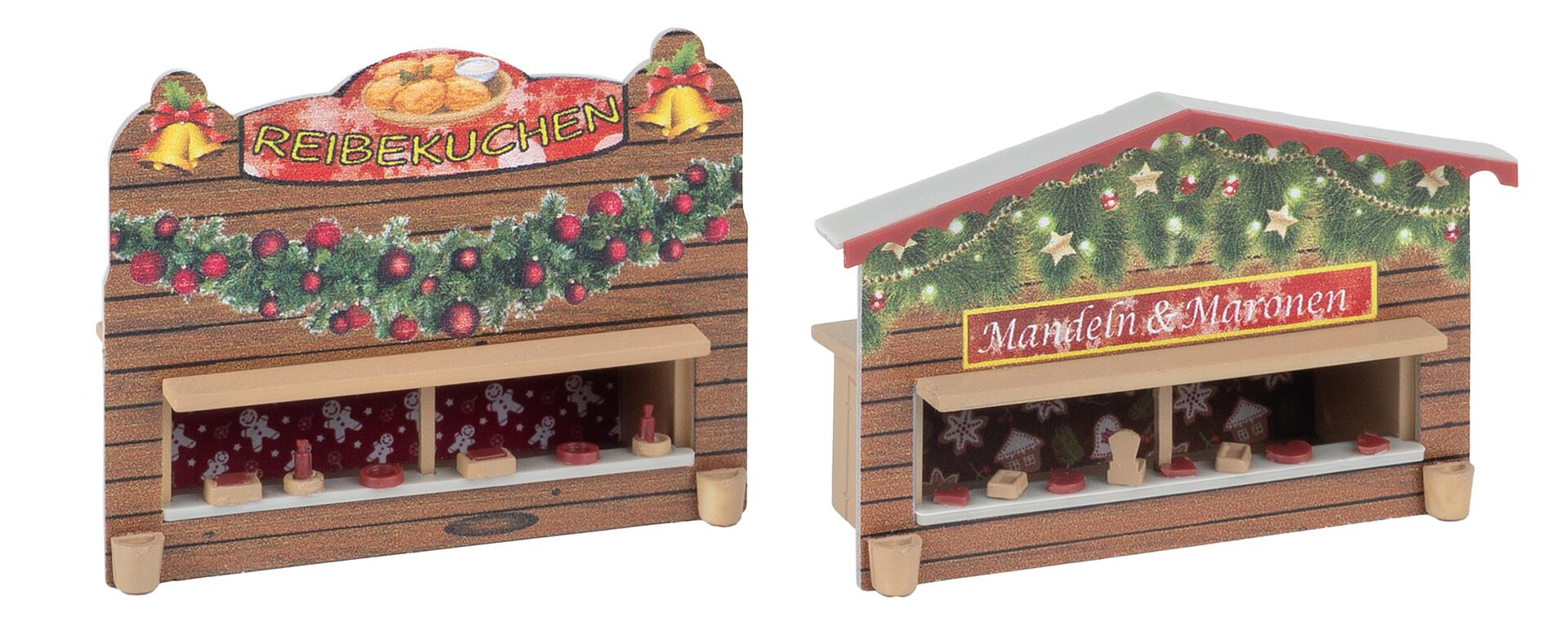 Faller 272020 N Christmas Market Stalls Building Kit (Set of 2)
