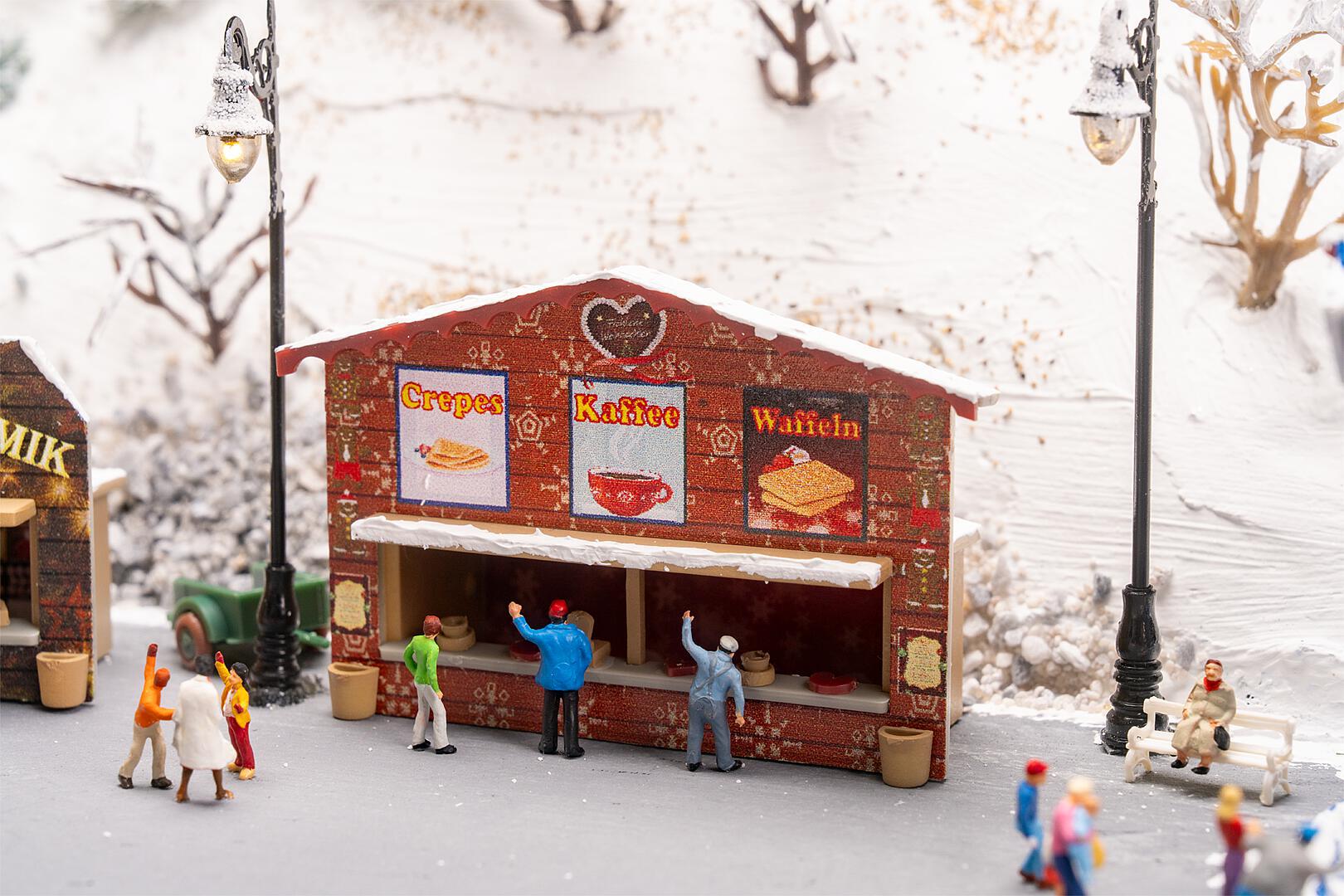 Faller 272021 N Christmas Market Stalls Building Kit (Set of 2)