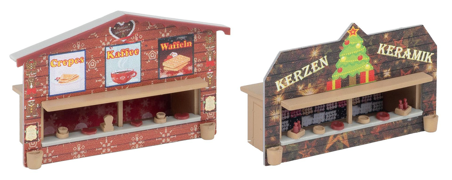 Faller 272021 N Christmas Market Stalls Building Kit (Set of 2)