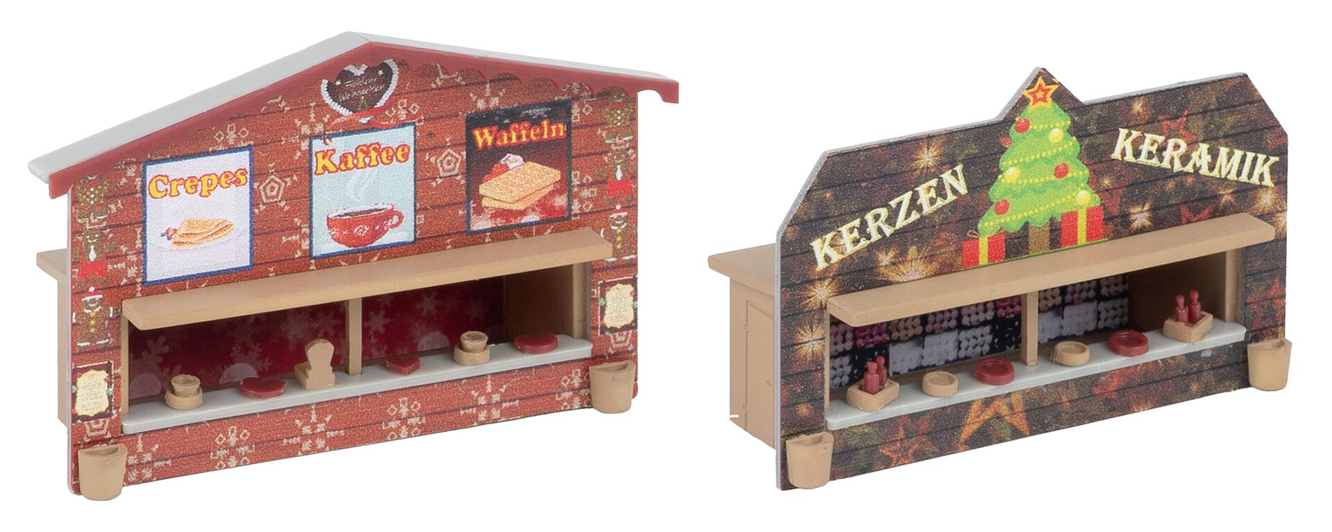 Faller 272021 N Christmas Market Stalls Building Kit (Set of 2)
