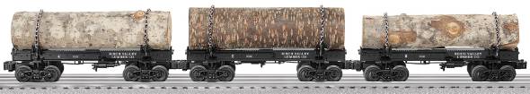 Lionel 6-27587 Birch Valley Lumber (Pack of 3) Log Car LN/Box