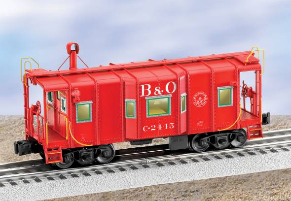 Lionel 6-27609 O Gauge Baltimore and Ohio I-12 Lighted Caboose #2445 with Smoke LN/Box