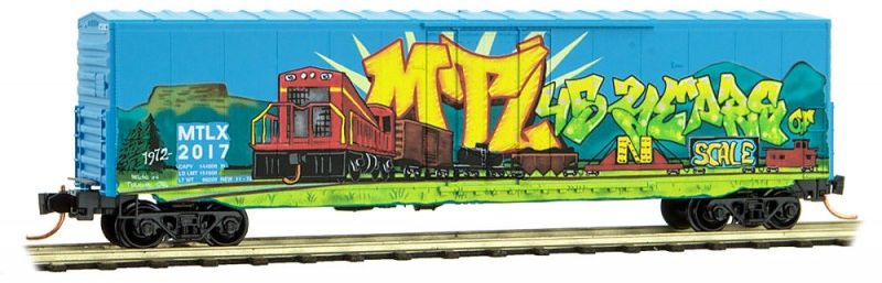Micro-Trains 18100030 N Micro-Trains 45th Anniversary Car 50' Boxcar #2017