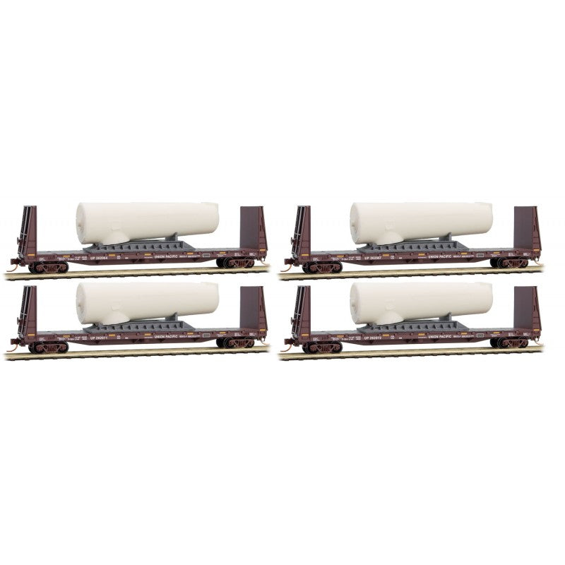 Micro-Trains 99301700 N UP 61' Flatcar w/Wind Turbine Generator (Set of 4)