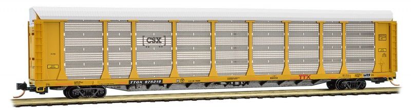 Micro-Trains 11100270 N CSXT 89' Tri-Level Enclosed Auto Rack #975219 LN/Box