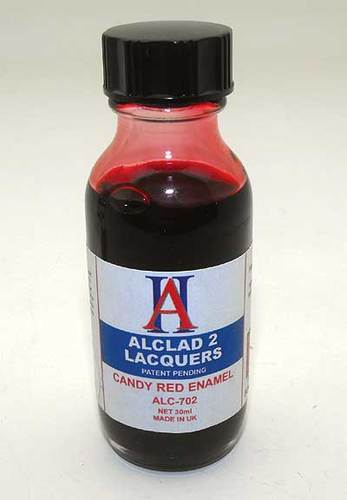 Alclad II 702 HO Candy Red Enamel Paint - 1 oz. Bottle