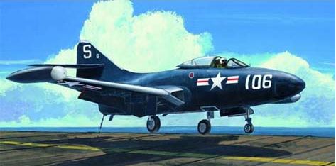 Trumpeter 02834 1:48 F9F3 Panther US Navy Fighter Military Aircraft Plane Kit