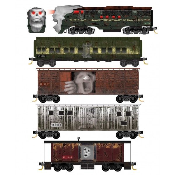 Micro-Trains 99321300 Halloween Ghost N Gauge Diesel Freight Train Set